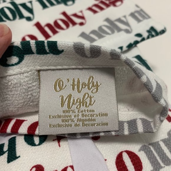 O Holy Night set of 2 Kitchen Towels - Picture 3 of 3